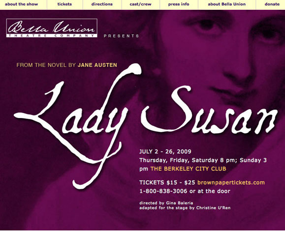 "Lady Susan" website